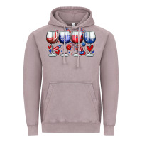 Vintage Zinc American wine glasses Vintage Hoodie - Zillion Design Studio