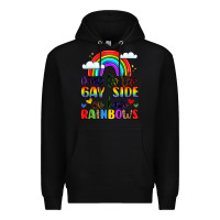 Black come to the gay side we have rainbows Premium Hoodie - LillyAllenDesigns