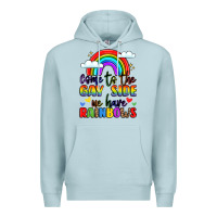 Blue Mist come to the gay side we have rainbows Premium Hoodie - LillyAllenDesigns