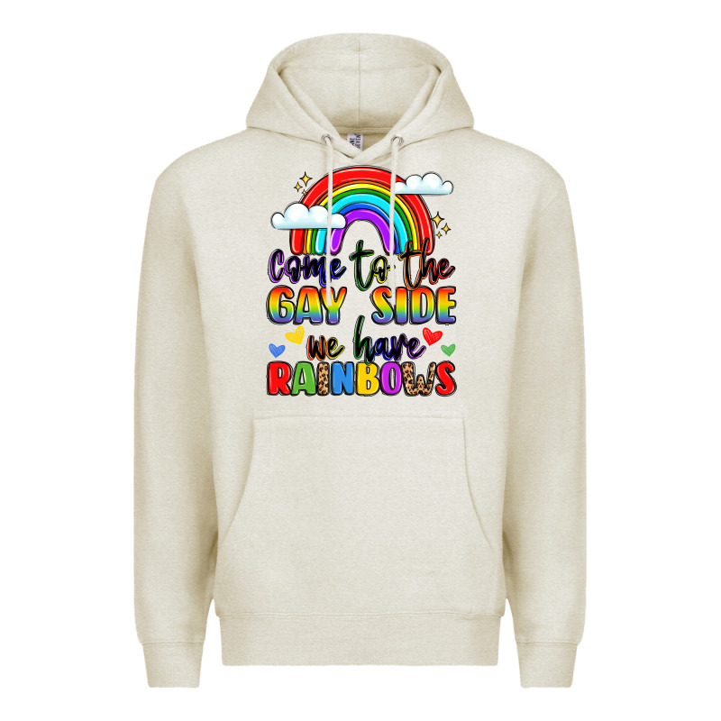 Come To The Gay Side We Have Rainbows Premium Hoodie by LillyAllenDesigns | Teevron