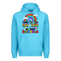 Ocean Blue come to the gay side we have rainbows Premium Hoodie - LillyAllenDesigns