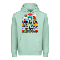 Seafoam come to the gay side we have rainbows Premium Hoodie - LillyAllenDesigns