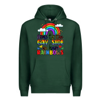 Sports Green come to the gay side we have rainbows Premium Hoodie - LillyAllenDesigns