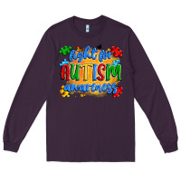 Plum fight for autism awareness Long Sleeve Tee - Artiststas