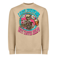 Mushroom i hate everyone but coffee helps Heavyweight Sweatshirt - Zillion Design Studio