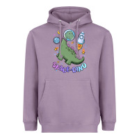 Lavender space dino Heavyweight Hoodie - MaliasSmallBusiness