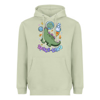 Matcha space dino Heavyweight Hoodie - MaliasSmallBusiness