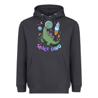 Smoke space dino Heavyweight Hoodie - MaliasSmallBusiness