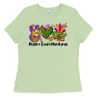 Matcha peace love  mardi gras Ladies Tee - AdoDesignShop