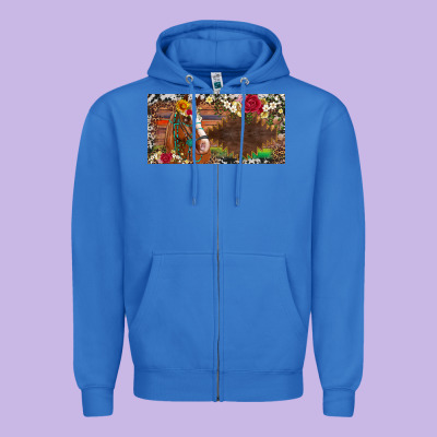 Western Turquoise Gemstone Horse Cowhide Leopard Floral Background Lic Zipper Hoodie Designed By Artiststas