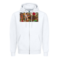 White western turquoise gemstone horse cowhide leopard floral background lic Zipper Hoodie - Artiststas