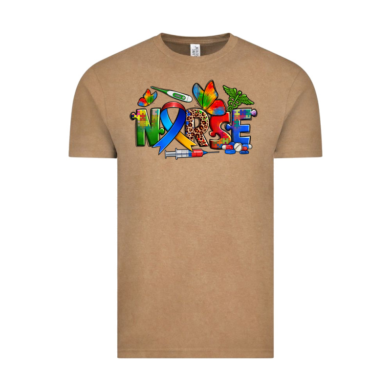 Autism Nurse Vintage Tee by Zillion Design Studio | Teevron