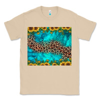 Mushroom leopard turquoise sunflower Classic Tee - JahusDesignShop