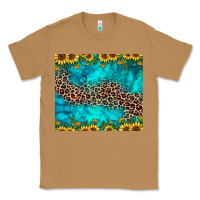 Toasted Coconut leopard turquoise sunflower Classic Tee - JahusDesignShop