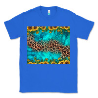 True Royal leopard turquoise sunflower Classic Tee - JahusDesignShop