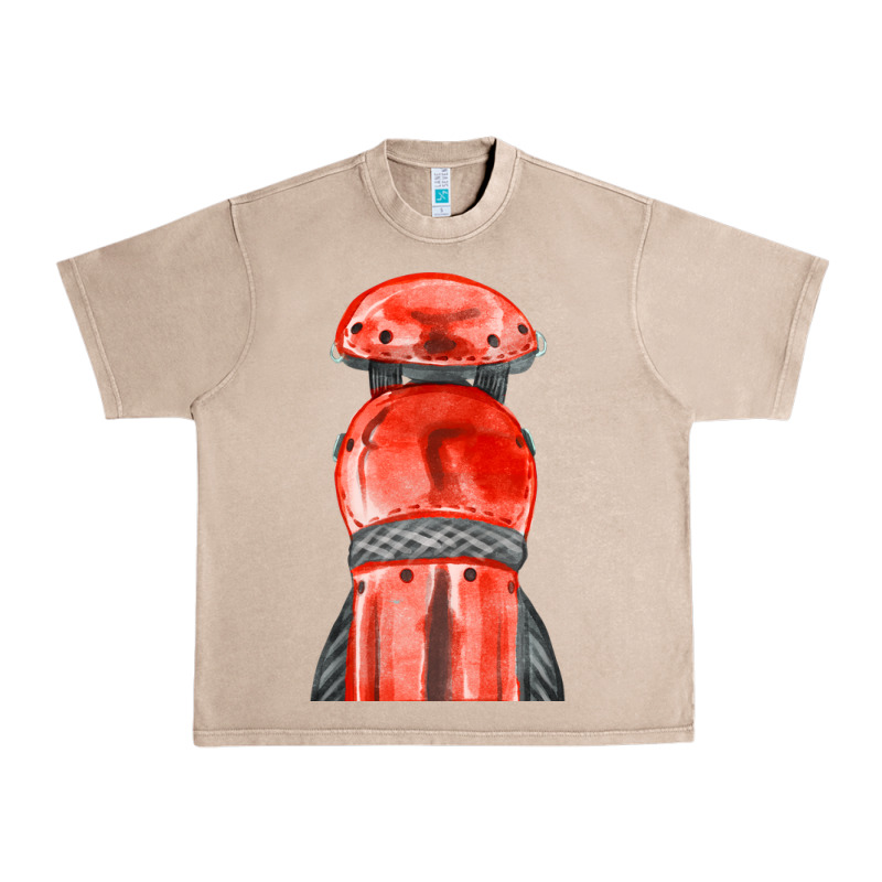 Red Leg Guard Fa Element Urban Heavy Tee by FaDigitalArtStudio | Teevron