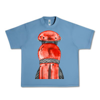 Pebble Blue red leg guard fa element Urban Heavy Tee - FaDigitalArtStudio