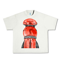 Pistachio red leg guard fa element Urban Heavy Tee - FaDigitalArtStudio