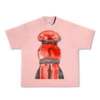 Salmon red leg guard fa element Urban Heavy Tee - FaDigitalArtStudio