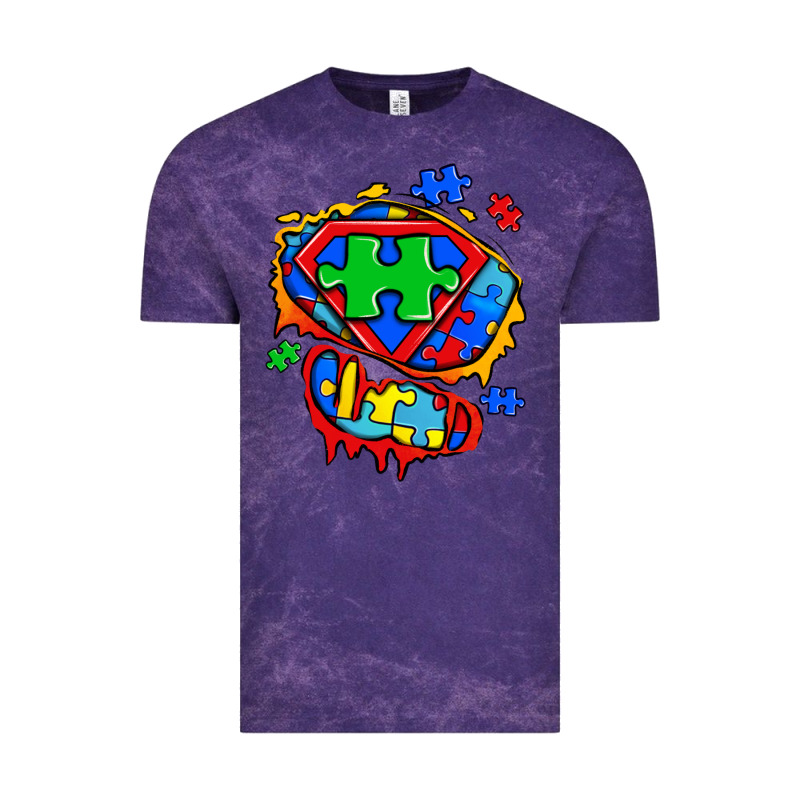 Autism Superhero Ripped Tshirt Vintage Tee by Zillion Design Studio | Teevron