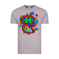 Vintage Zinc autism superhero ripped tshirt Vintage Tee - Zillion Design Studio