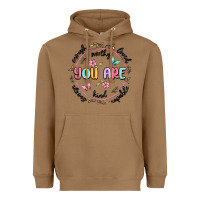 Toasted Coconut you are enough Heavyweight Hoodie - MaliasSmallBusiness