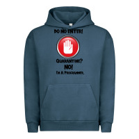Pigment Midnight Navy I'm Not In Quarantine I'm A Programmer Urban Hoodie - Bettercallsaul