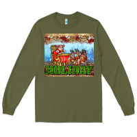 Army Green holiday and santa. claus Long Sleeve Tee - AdoDesignShop