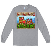 Heather Grey holiday and santa. claus Long Sleeve Tee - AdoDesignShop