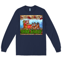 Navy holiday and santa. claus Long Sleeve Tee - AdoDesignShop