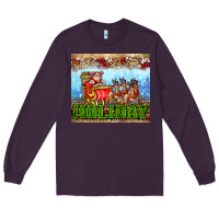 Plum holiday and santa. claus Long Sleeve Tee - AdoDesignShop