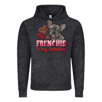 Vintage Black my frenchie is my valentine Vintage Hoodie - RanaPortraitStore
