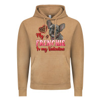 Vintage Camel my frenchie is my valentine Vintage Hoodie - RanaPortraitStore