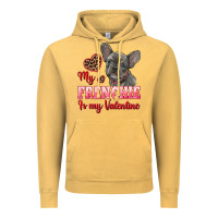 Vintage Mustard my frenchie is my valentine Vintage Hoodie - RanaPortraitStore