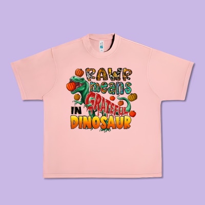 Rawr Means Grateful In Dinosaur Urban Heavy Tee Designed By Cowhidedigitalart