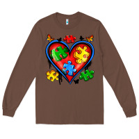 Chestnut autism heart Long Sleeve Tee - Artiststas