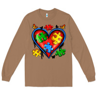 Toasted Coconut autism heart Long Sleeve Tee - Artiststas