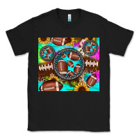 Football Tie Dye Gemstone Sunflower Classic Tee | Teevron