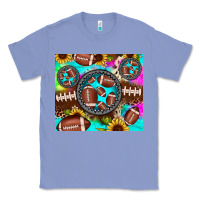 Colony Blue football tie dye gemstone sunflower Classic Tee - JahusDesignShop