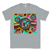 Heather Grey football tie dye gemstone sunflower Classic Tee - JahusDesignShop