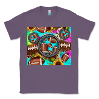 Lavender football tie dye gemstone sunflower Classic Tee - JahusDesignShop