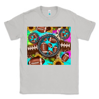 Moon Dust football tie dye gemstone sunflower Classic Tee - JahusDesignShop