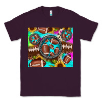 Plum football tie dye gemstone sunflower Classic Tee - JahusDesignShop