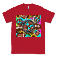 Red football tie dye gemstone sunflower Classic Tee - JahusDesignShop