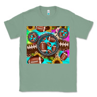 Sage football tie dye gemstone sunflower Classic Tee - JahusDesignShop