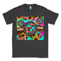 Smoke football tie dye gemstone sunflower Classic Tee - JahusDesignShop