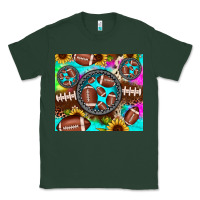 Sports Green football tie dye gemstone sunflower Classic Tee - JahusDesignShop