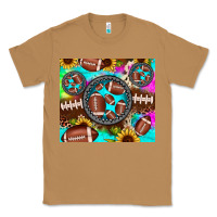 Toasted Coconut football tie dye gemstone sunflower Classic Tee - JahusDesignShop