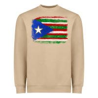 Mushroom Mexico and Puerto Rico Flag Heavyweight Sweatshirt - texasbilliewilder