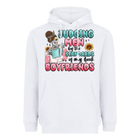 White judging men by the standards of my book boyfriends Heavyweight Hoodie - MaliasSmallBusiness